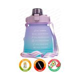 Lusca Bpa Içermez Motivasyonel Su Matarası 1,3 Lt Mor-Yeşil