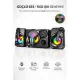 Lusenne Bilgisayar Hoparlörü: Yüksek Bass 2+1 Bluetooth Hoparlör ile Güçlü Ses Deneyimi