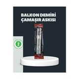 Lusenne Çamaşır Kurutmalık: Balkon Demiri Uyumlu Dayanıklı Çamaşır Askısı