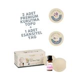 Lusenne Çamaşır Kurutmalık: Merinos Yünü Xl Boy Çamaşır Kurutma Topu, Doğal ve Aromatik Kurutma