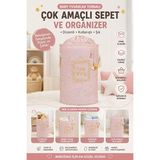 Lusenne Çamaşır Sepeti: Rahat Bebek Odası Düzenleyici Yuvarlak Oyuncak