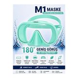 Lusenne Dalış Maskesi: M1 Profesyonel - Anti Fog ve Yüksek Görüş Açısı