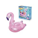 Lusenne Deniz Malzemesi: Pembe Şişme Flamingo Havuz Oyuncağı, 127X127 Cm, Orta Boy