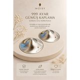 Lusenne Göğüs Pedi ve Koruyucu: Xl Boy Gümüş Kaplama Göğüs Ucu Koruyucu Kapak - 2’li Set