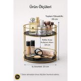 Lusenne Makyaj & Takı Organizeri: Çok Amaçlı 2 Katlı Banyo ve Kozmetik Organizeri
