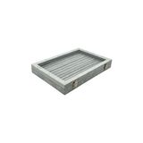 Lusenne Makyaj & Takı Organizeri: Gri Cam Kapaklı Çoklu Takı ve Yüzük Organizeri, Şık ve Dayanıklı