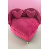 Lusenne Makyaj & Takı Organizeri: Pembe Renkli Oyuncak Bebek Evi Takı Saklama Ünitesi