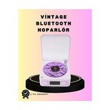 Lusenne Nostaljik Radyo: Bluetooth Retro Pikap ve Projektörlü Gece Lambası, Şık Tasarım