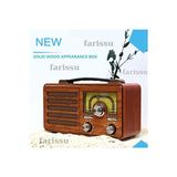 Lusenne Nostaljik Radyo: Gerçek Ahşap Eskitme Görünümlü Çok Fonksiyonlu Retro Radyo