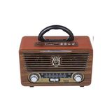 Lusenne Nostaljik Radyo: Renkli Ahşap Tasarımlı Retro Fm Radyo, USB ve Bluetooth Bağlantılı