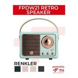 Lusenne Nostaljik Radyo: Retro Tasarımlı Mini Taşınabilir Fm Radyo ve Bluetooth Hoparlör