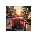 Lusenne Nostaljik Radyo: Şarj Edilebilir Mini Radyo ve Mp3 Çalar ile Taşınabilir Müzik Deneyimi