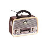 Lusenne Nostaljik Radyo: Şarjlı Işıklı ve Müzik Hoparlörü