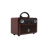 Lusenne Nostaljik Radyo: Vintage Tasarımlı Şarjlı Bluetooth Radyo, Çok Fonksiyonlu Ses Bombası