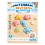 Lusenne Plaj Oyuncakları: Pastel Renklerde 6 Parça Plaj Oyuncak Kalıpları – Yaratıcı Kum Oyunları
