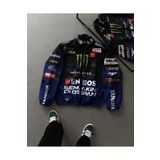 Lushen Monster Yamaha Mavi Motorcu Yağmurluk Rüzgarlık İnce Ceket