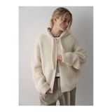 LUSHİGO Kadın Kapüşonlu Fermuarlı Triko Hırka SOFT HOODIE CARDIGAN