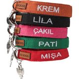 Lusi Doog Isimli Kedi Tasması Kedi Boyun Tasması Ayarlanabilir (Charm Dahil Değil) - Kahverengi