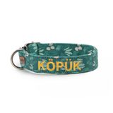 Lusi Doog İsimli Tasma İsimli Köpek Tasması Kişiye Özel Köpek Boyun Tasması I Küçük, Orta ve Büyük Irk Köpekler I Desen Seçenekli (M, Yeşil Desenli)