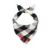 Lusi Doog İsme Özel Köpek Bandana İsimli Köpek Fular Kişiselleştirilebilir Bandana (Yünlü Ekoseli) I Küçük, Orta ve Büyük Irk I Renk Seçenekli (Siyah Beyaz, Medium)