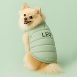 Lusi Doog İsme Özel Köpek Yeleği İsimli Anorak Yelek Puf Köpek Kıyafeti I Küçük ve Orta Irklar I Renk Seçenekli (Yeşil, 2X-Small)