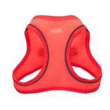 Lusi Doog Kişiye Özel Kedi Gezdirme Tasması Airmesh İsimli Kedi Göğüs Tasması Esnek Kedi Tasması (Pembe, XS)