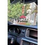 lusidadesign Born to be a Princess Dikiz Aynası Süsü Hediye Kutulu Prenses Temalı Araba Süsü