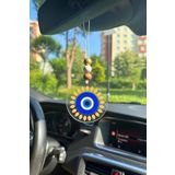 lusidadesign Papatya Nazar Boncuğu Tasarımlı Dikiz Aynası Süsü Hediye Kutulu Araba Süsü