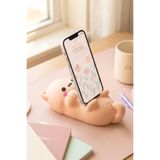 lusidadesign Sevimli Kedi Figürlü Telefon Tutucu Masa Üstü Dekoratif Telefon Standı, Ofis & Ev Aksesuarı