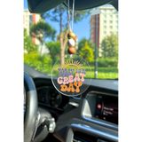 lusidadesign Today is a Great Day Tasarımlı Dikiz Aynası Süsü Hediye Kutulu Araba Süsü