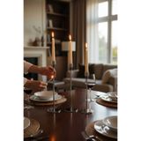 luss collection 3 Lü Gümüş Rengi Dekoratif Şamdan Set