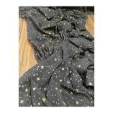 LUSSAMODA DESENLİ MULTİ ŞİFON ELEGANT PIRLANT ÖZEL TASARIM ELBİSE, ETEK, TUNİK