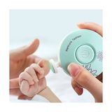 Lusso Cosmetic Yenidoğan Bebek Çocuk Tırnak Törpüsü Pilli 6 Başlıklı Çocuk Tırnak Parlatıcı Tırnak Makası Manikür Seti - Açık Yeşil