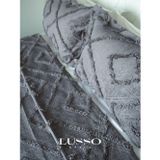 Lusso Stile Lusso İskandinav Çift Kişilik Füme Yatak Örtüsü 250X260 2 Yastık Kılıfı