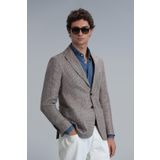 Luta Spor Erkek Blazer Ceket Slim Fit Kahverengi 50
