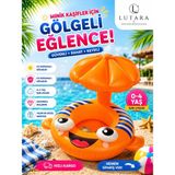 Lutara Gölgelikli Balık Figürlü Çocuk Simidi – Pvc Malzemeli Uv Korumalı Bebek Yüzme Simidi (0-4 Yaş) - Turuncu