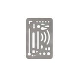 Lutart 190933 N:St-5 85x55 mm Metal Silgi Şablonu