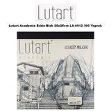 Lutart Academie 25x25 cm LA-6912 300 Yaprak Eskiz Blok