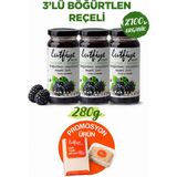 Lutfiye Organik Böğürtlen Reçeli 3’lü Set – Şekeri Meyveden - 840 gr