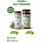 Lutfiye Organik Tahin & Dut Pekmezi – Şekeri Meyveden, Katkısız (280 G + 230G) - 510 gr
