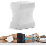 Luti Concept Ortopedik Bacak Arası Yastık Destek Minderi Yan Yatış Yastığı Ergonomik Hamile Posizyon Yastığı - 20 x 25 cm - Beyaz