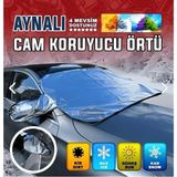 Luti Concept Oto Ön Cam Brandası Araç Camı Ayna Buzlanma Önleyici ve Koruyucu Branda Cam Üstü Kar Örtüsü Buz Brandası Güneş Buz Kar Önleyici