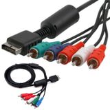 LUTIONS Cuziss Playstation 3 PS3, Playstation 2 Ps2 için Premium Yüksek Çözünürlüklü AV Kablosu 3 Analog AV Çoklu Bileşen Kablosu