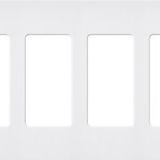 Lutron Claro 6 Gang Dekoratör/Rocker Duvar Plakası, Mat, Kar (1 Paket) | SC-6-SW