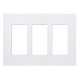 Lutron ışık açma kapama düğmesi 3 Claro Wall Plate, CW-3-WH, 120.00