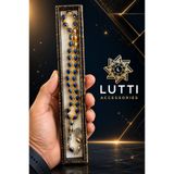 Lutti Altın Görünümlü Mine İşlemeli Döküm Tesbih
