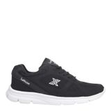 Lutton 2510 Unisex Siyah Bağcıklı File Yürüyüş Koşu Büyük Numara Spor Ayakkabı 45 46 47 48