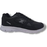 Lutton 350 Unisex Siyah Bağcıklı Yürüyüş Koşu Büyük Numara Spor Ayakkabı 45 46 47 48