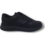 Lutton 4555 Unisex Siyah Bağcıklı Kalın Taban Büyük Numara Spor Ayakkabı 45 46 47 48
