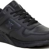 Luttoon 4039-24 Deri Anatomik Hafıza Taban Kadın Sneaker Siyah Füme